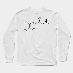 Adrenaline Epinephrine Chemistry Molecule Structure Long Sleeve T-Shirt